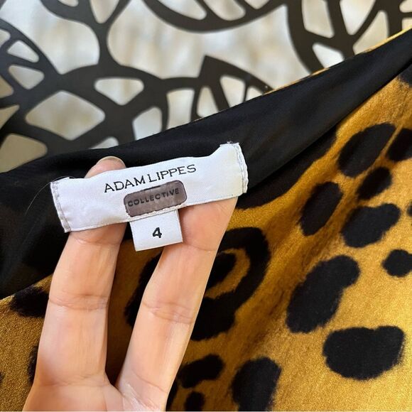 Adam Lippes Collective Leopard Cami Midi Dress 4 - Picture 9 of 16